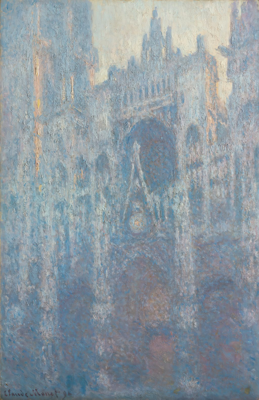 Rouen Cathedral Portal Morning Light Claude Monet